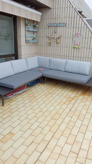 Sofá terraza 3 módulos - Gris