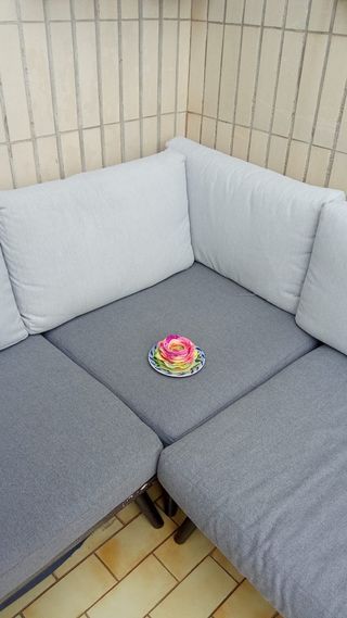 Sofá terraza 3 módulos - Gris