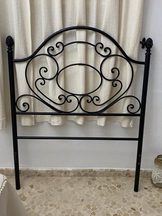 Cabecero cama forja negro