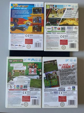 4 juegos Wii: FIFA 08, 09, 11 + Foot 2 Rue