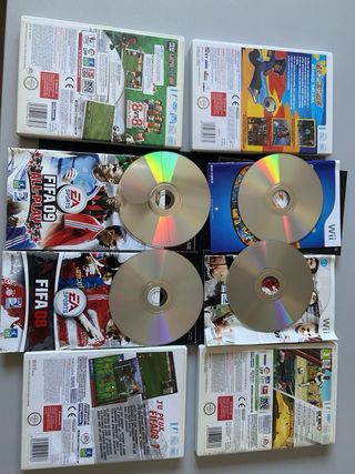4 juegos Wii: FIFA 08, 09, 11 + Foot 2 Rue