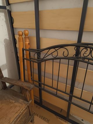 Cabecero Cama 90 - Metal y Madera