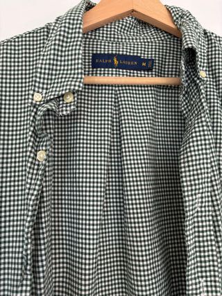Camisa Ralph Lauren M - Cuadros Verdes
