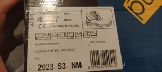 Botas seguridad - Negro/Naranja