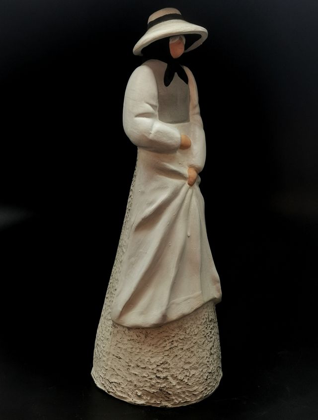 Figura terracota ibicenca vintage de terracota