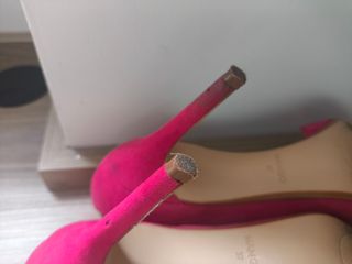 Tacones rosa talla 37 & bolso piel de melocotón