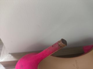 Tacones rosa talla 37 & bolso piel de melocotón