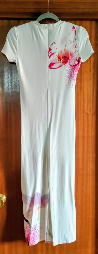 Vestido Desigual midi flores talla S