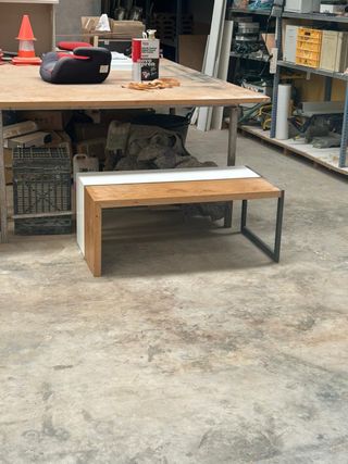 Mesa de salón - Madera y metal