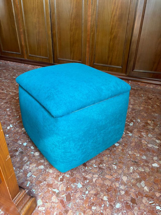 Butacón almacenaje azul - Verde agua