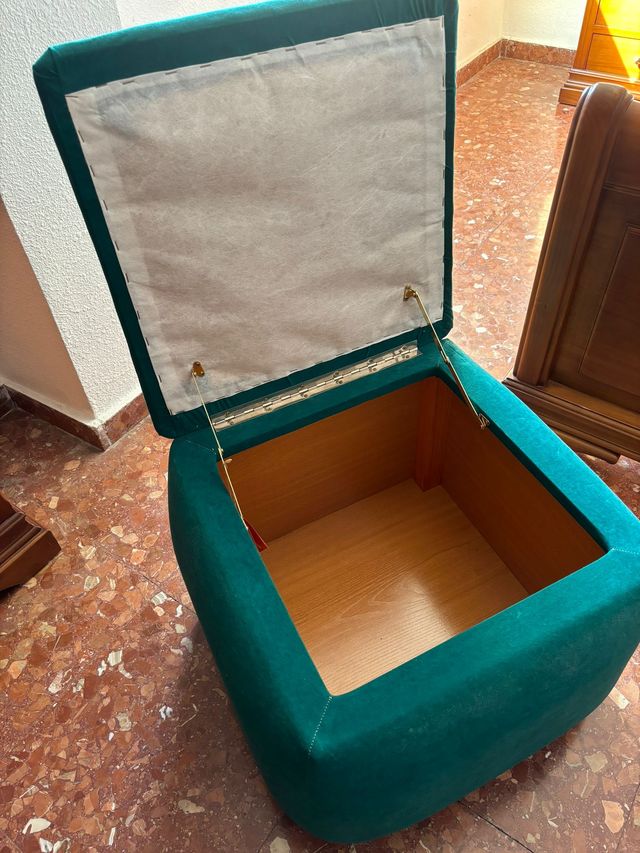 Butacón almacenaje azul - Verde agua