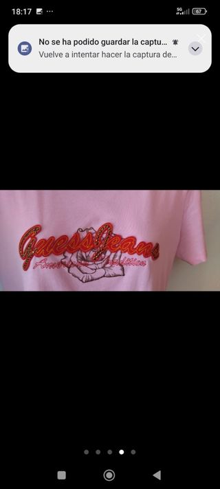 Camiseta Guess rosa