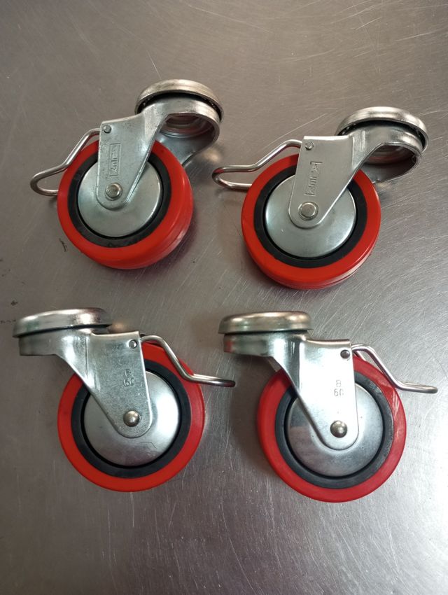 4 Ruedas Giratorias c/Freno