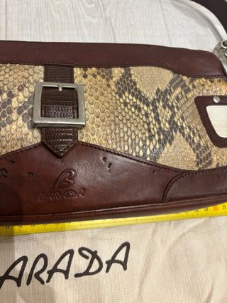 Bolso Barada piel marrón beige