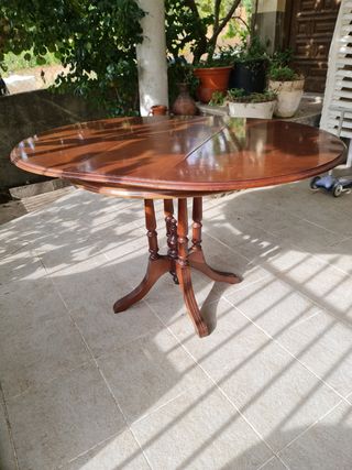Mesa oval extensible madera