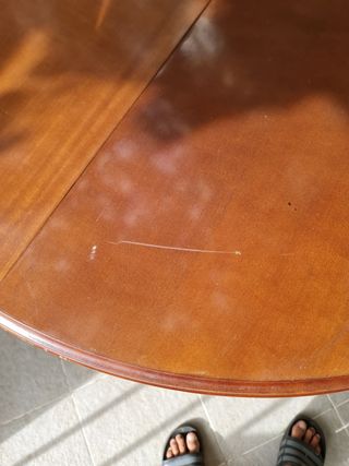 Mesa oval extensible madera