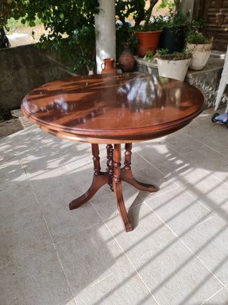 Mesa oval extensible madera