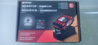 Batería Parkside 20V 2Ah + Cargador 2,4A