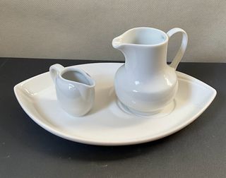 Set caffè/tè 3pz - Porcellana bianca