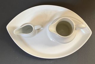 Set caffè/tè 3pz - Porcellana bianca