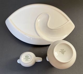 Set caffè/tè 3pz - Porcellana bianca