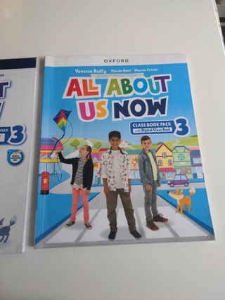 Libro inglés , 3 primaria .
All about us now.