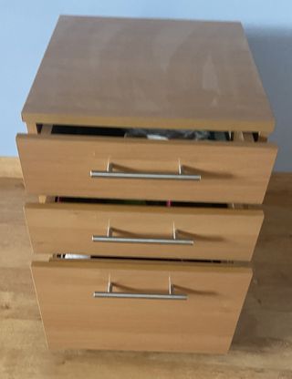 Mueble oficina 4 cajones madera