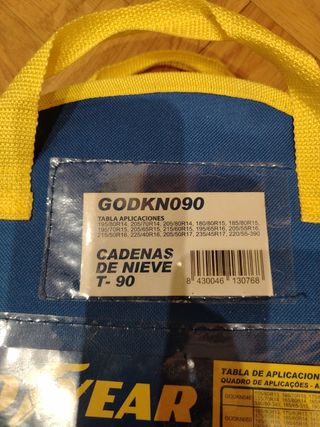 Cadenas Nieve Goodyear T-90