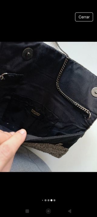 Bolso fiesta plata