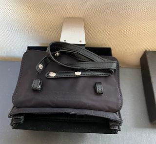 Borsetta Sisley - nylon con dettagli in pelle