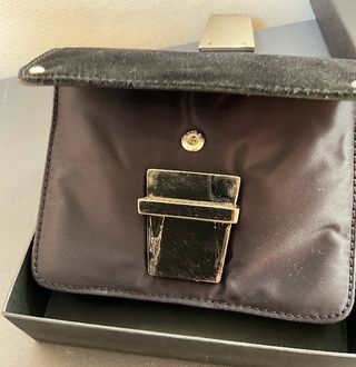 Borsetta Sisley - nylon con dettagli in pelle
