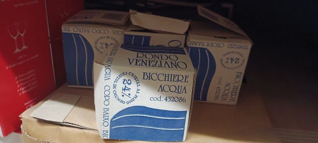 Bicchieri cristallo vintage