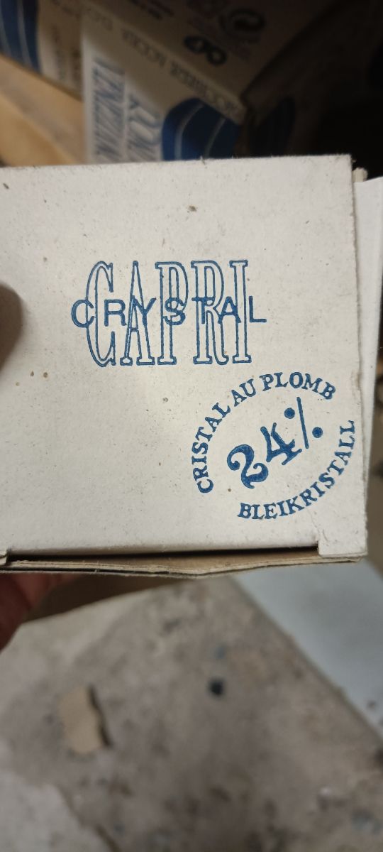 Bicchieri cristallo vintage