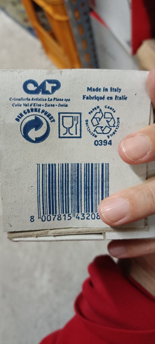 Bicchieri cristallo vintage