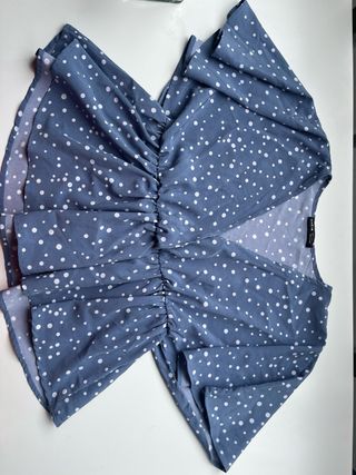 Blusa SHEIN lunares azul