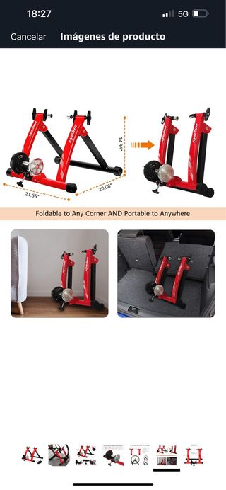 Soporte Bicicleta Rodillo Unisun