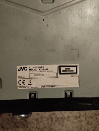 Radio CD JVC para coche MP3