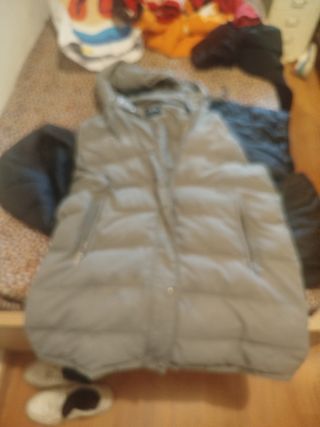 Chaleco Zara XL - Gris