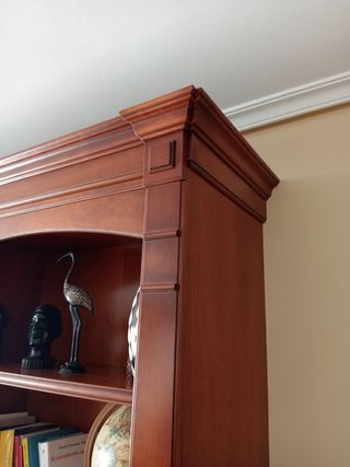 Mueble salón madera cerezo
