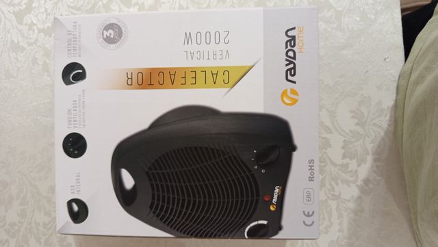 Calefactor Raydan 2000W - ⏸️