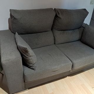 Sofá 2 plazas gris