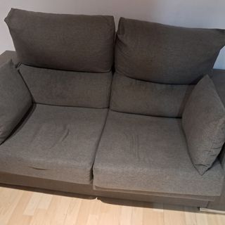 Sofá 2 plazas gris