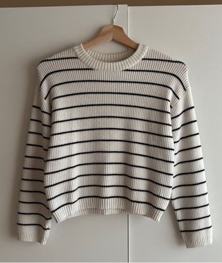 Jersey calentito rayas blanco-negro