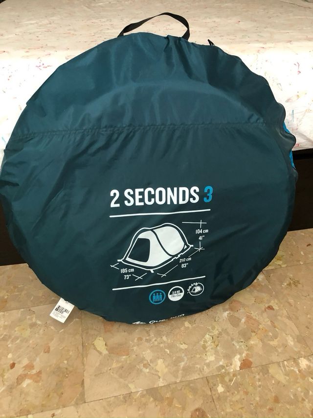 Tienda 3 personas montable en 2 segundos