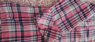 Camisa Chic cuadros rosa-azul M