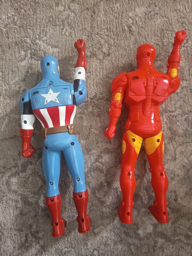 Figuras Capitán América-Iron Man Walkie talkie