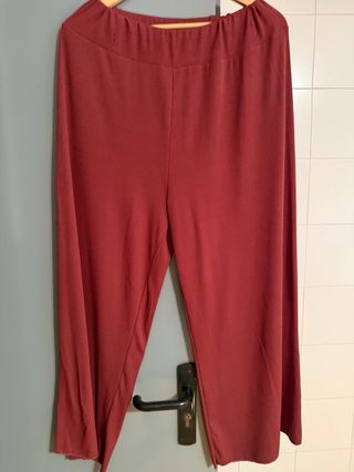 Pantalón Culotte Burdeos