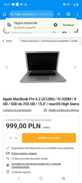 Apple MacBook Pro 6.2 i5-520M
