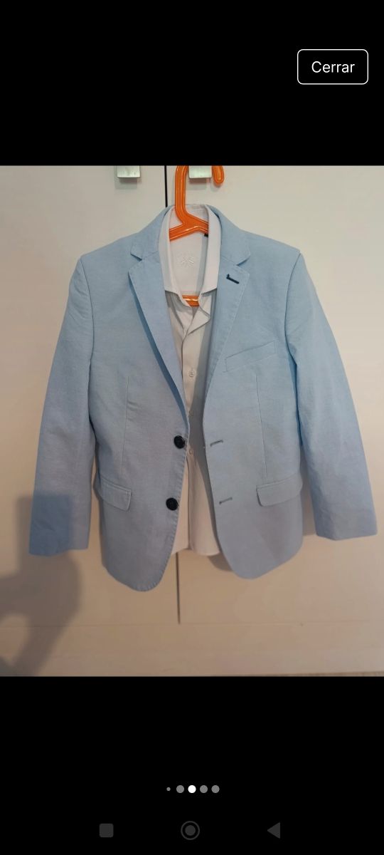 Chaqueta niño azul. Marca Spagnolo. Talla 10.