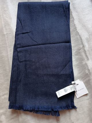 Sciarpa blu marino da uomo Emidio Tucci